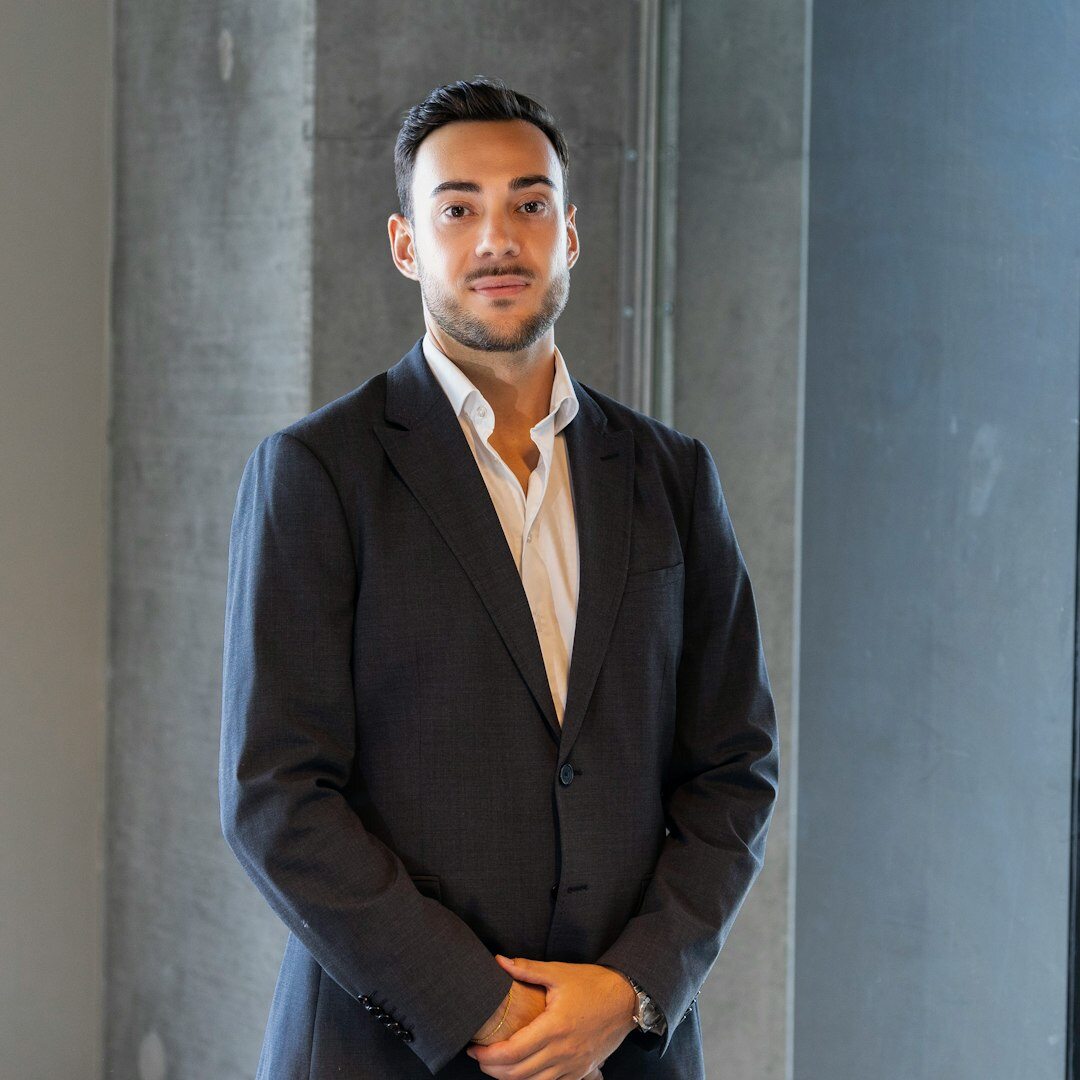 Professional Turkish businessman in suit with confident smile